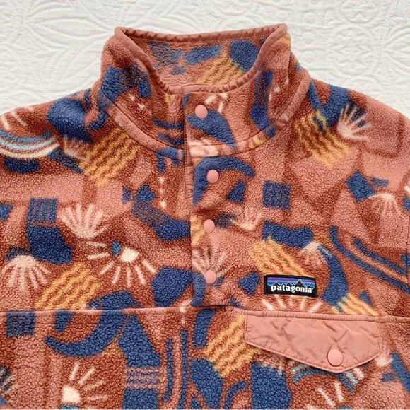 RARE🔥 Patagonia Women's Lightweight Synchilla Snap-T Fleece Pullover, Big Sisu - Picture 7 of 10